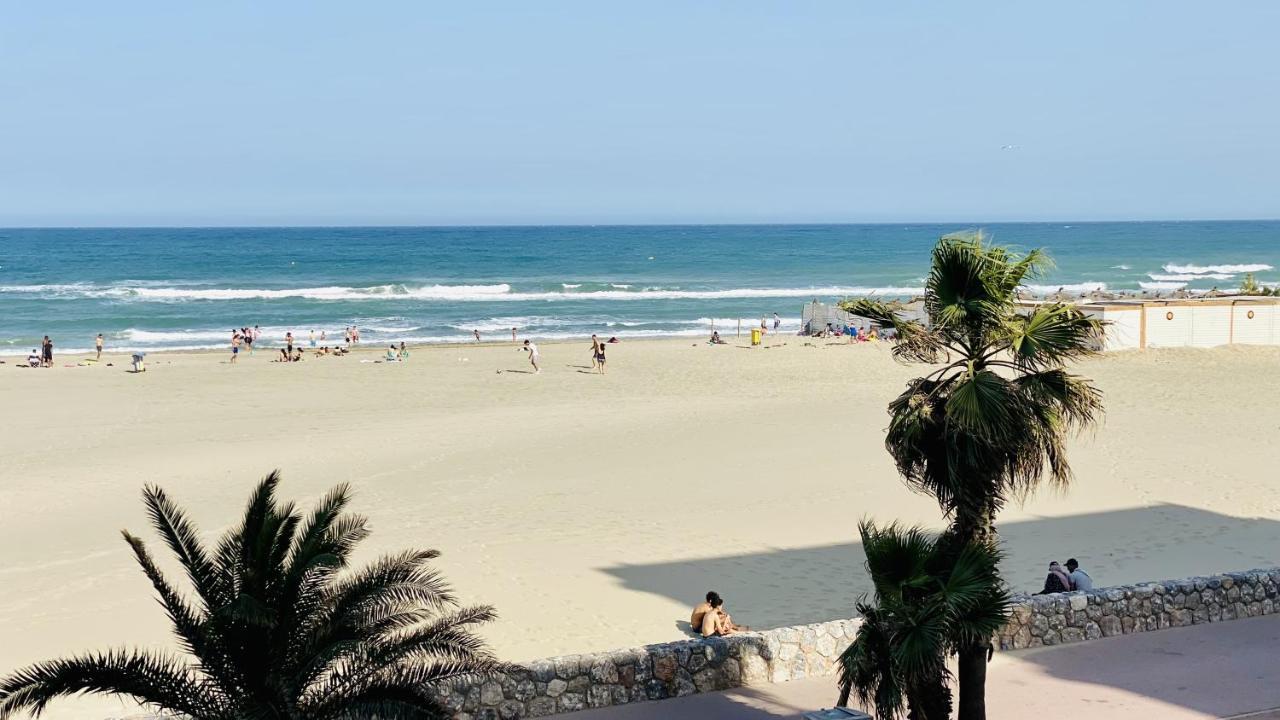 EDEN Exceptionnel! Vue mer 10m de la plage parking privé gratuit à 100m Canet-en-Roussillon Extérieur photo